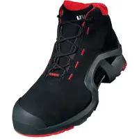 Uvex 1 support Bottes S3 noir, rouge largeur 10 Gr. 42