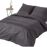 Homescapes Literie anthracite densité de fil 1000, 150 x 200 cm