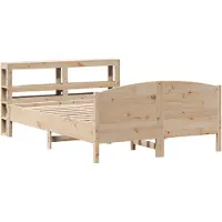 Syfax Cadre de lit sans matelas 160x200 cm bois massif de pin