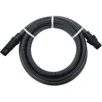 Syfax Tuyau d'aspiration avec raccords en PVC noir 1" 10 m PVC