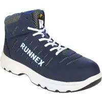BIG Arbeitsschutz Botte de sécurité à lacets RUNNEX S1P-ESD FlexStar bleue/blanche/grise-41