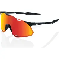 100% Hypercraft Xs Sunglasses Noir Hiper Red Multilayer Mirror/CAT3