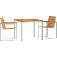 Syfax Ensemble de salle à manger pour jardin 3 pcs