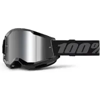 100% Strata 2 Goggles Vert Mirror Silver Lens/CAT3