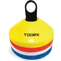 Toorx Fitness Cônes d'agilité Ensemble de 24 pièces - avec support