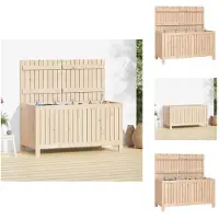vidaXL Coffre de jardin 121x55x64 cm Pin massif - Coffres de jardin