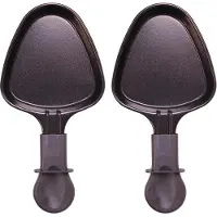 Piebert 8x 27041 Casseroles à raclette ovales pour Klarstein Princess Tristar Tefal LxLxH : 10x19,7x1,4cm Antiadhésif