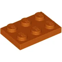 LEGO 2x3 plaques 3021 - 50 pièces orange foncé