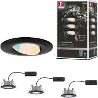 Paulmann LED à encastrer Calla, set de 3, orientable