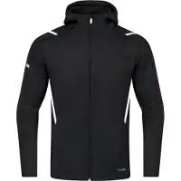 Jako Challenge Veste à Capuche pour Homme - Noir Chiné / Blanc
