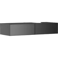 Hansgrohe Xevolos E meuble sous lavabo, 2 tiroirs, 1 découpe à droite, 1370x550x275mm, pour console avec vasque à poser, 54324770