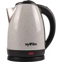 Grafner Bouilloire en acier inoxydable 1,7L gris Bouilloire à thé