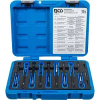 Bgs 60100 Kit universel d'outils de desserrage de connecteurs de câbles, 12 pièces