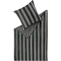 Schöner Wohnen Kollektion SCHÖNER WOHNEN Parure de lit Panel-B Couleur anthracite Taille 200x200+2x80x80