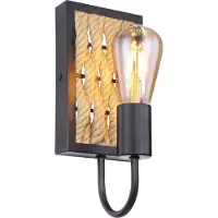 Globo Lighting Applique murale métal noir mat, 1x E27