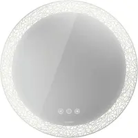 Duravit Happy D.2 Plus Miroirs ronds avec éclairage, version Icon, avec miroir chauffant, 700x700x55mm, blanc mat, HP7485S00000000