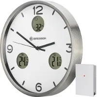 Bresser MyTime Io NX Horloge murale radio pilotée - blanc 8020211GYE000
