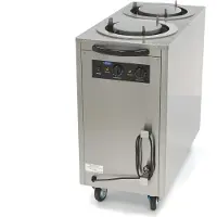 Maxima - Chauffe-plats Gastro - 80 assiettes - Jusqu'à Ø30 cm - sur roulettes