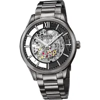 Festina acier inoxydable hommes montre bracelet noir de luxe D2UF20632/1
