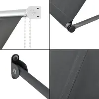Pro-Tec Store 400x120cm gris Protection solaire Ombrage terrasse jardin []
