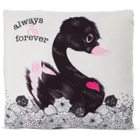Nici coussin Love Black Swan 30x30cm, VERT