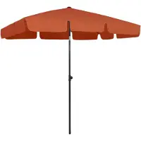 Syfax Parasol de plage terre cuite 200x125 cm