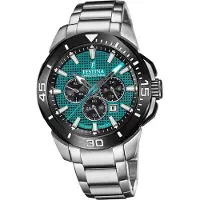 Festina acier inoxydable hommes montre bracelet argent sport D2UF20641/3