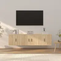 Prolenta Maison Exclusive - Ensemble de meubles TV 3 pcs Chêne sonoma Bois d'ingénierie