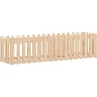vidaXL Lit surélevé design clôture à lattes 200x50x50 cm pin massif