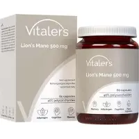 Vitaler's Lwenmhne 500 mg - 60 gélules, végétalien, complément alimentaire pour 2 mois, sans conservateurs, composition pure