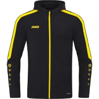 Jako Veste à capuche unisexe Power, Couleur:noir/citro, Taille:XL