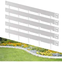 Izrielar Bordure de pelouse avec pointes métalliques 100 x 18 cm 50 m Bordure de parterre Bordure de tonte Galvanisée Délimitation de chemin Bordure de parterre Palissade Argent