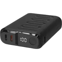 RealPower Powerbank PB-10000C PD+ mit 3x Type-C,Schwarz