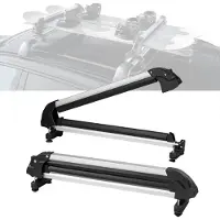 StarTech.com Porte-skis et snowboards 80 cm - porte-skis universel pour toit de voiture - porte-skis et snowboards sur le toit - accessoires d'hiver pour voitures