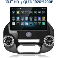 Junsun Autoradio CarPlay Android 15 13,1 pouces pour Mercedes-Benz Vito W447 2014-2022 – Écran tactile HD, GPS, 4G, Bluetooth, SWC, USB, 6+128 Go, processeur 8 curs, avec caméra