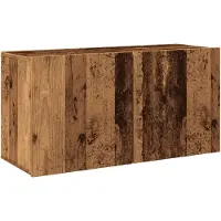 vidaXL Armoire TV murale imitation bois ancien 80x30x41 cm