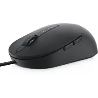 Dell Souris filaire Pro – MS3220 - Grise, pour droitiers et gauchers, laser, USB Type-A, 3200 DPI, 2 ms, Grise, Titane