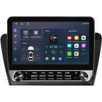 AWESAFE Radio Android 64 Go pour Skoda Octavia III (à partir de 2013), avec système de navigation, boutons physiques, compatibilité Carplay, RDS, Wi-Fi, Bluetooth et DSP GPS
