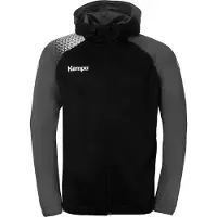Kempa Ambition 28 Veste à capuche - noir/anthra, Taille:164