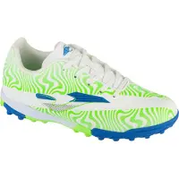 Joma Evolution Jr 2502 TF EVJS2502TF, Chaussures de Turf, pour garçons, Blanc, Taille : 36