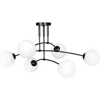 Toolight Lampe Suspendue APP1576-6C Black