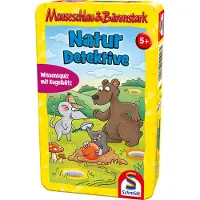 Schmidt Spiele 51446 Bring mich mit - Mauseschlau und Bärenstark, Naturdetektive METALLDOSE