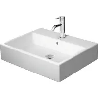 Duravit Lavabo 13.5x47cm 1 trou pour robinet rectangulaire céramique blanc 2350600000