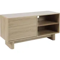 Oviala Meuble TV 120 cm scandinave bois clair - Bowy