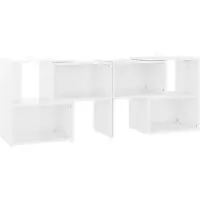 Sonstiges Meuble TV Blanc brillant 104x30x52 cm Bois d'ingénierie