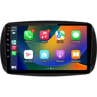 AWESAFE Android Radio 64GB pour Smart 453 Fortwor Forfour Carplay Navi Commandes au volant Bluetooth RDS WIFI DSP GPS DAB+