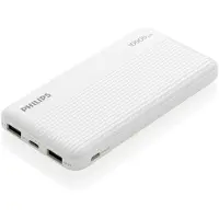 Philips Slim Powerbank 10000mAh mit LED + Micro-USB Kabel black (Phil-DLP1810NB/62)