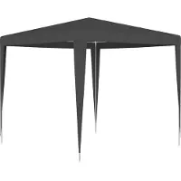 Syfax Tente de réception professionnelle 2,5x2,5 m Anthracite 90 g/m²