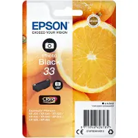 Epson 33 (C13T33414012) - Noir photo - Cartouche d'encre