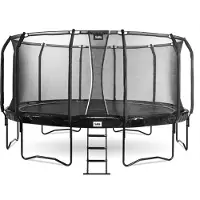 Salta First Class - Ø 487cm - noir - filet de sécurité inclus